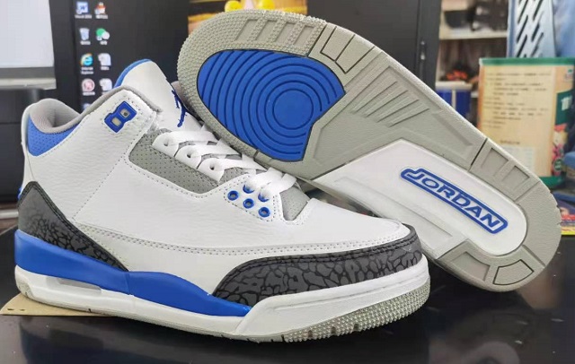 Air Jordan 3 Cement Racer Blue [Cheap Jordans Shoes 3 15]